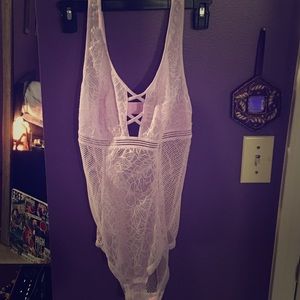 Lavender lace bodysuit